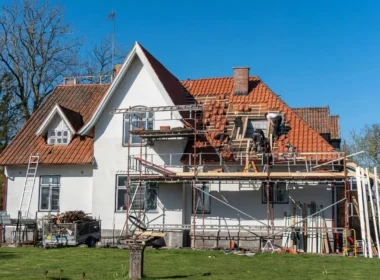 Facaderenovering af hus