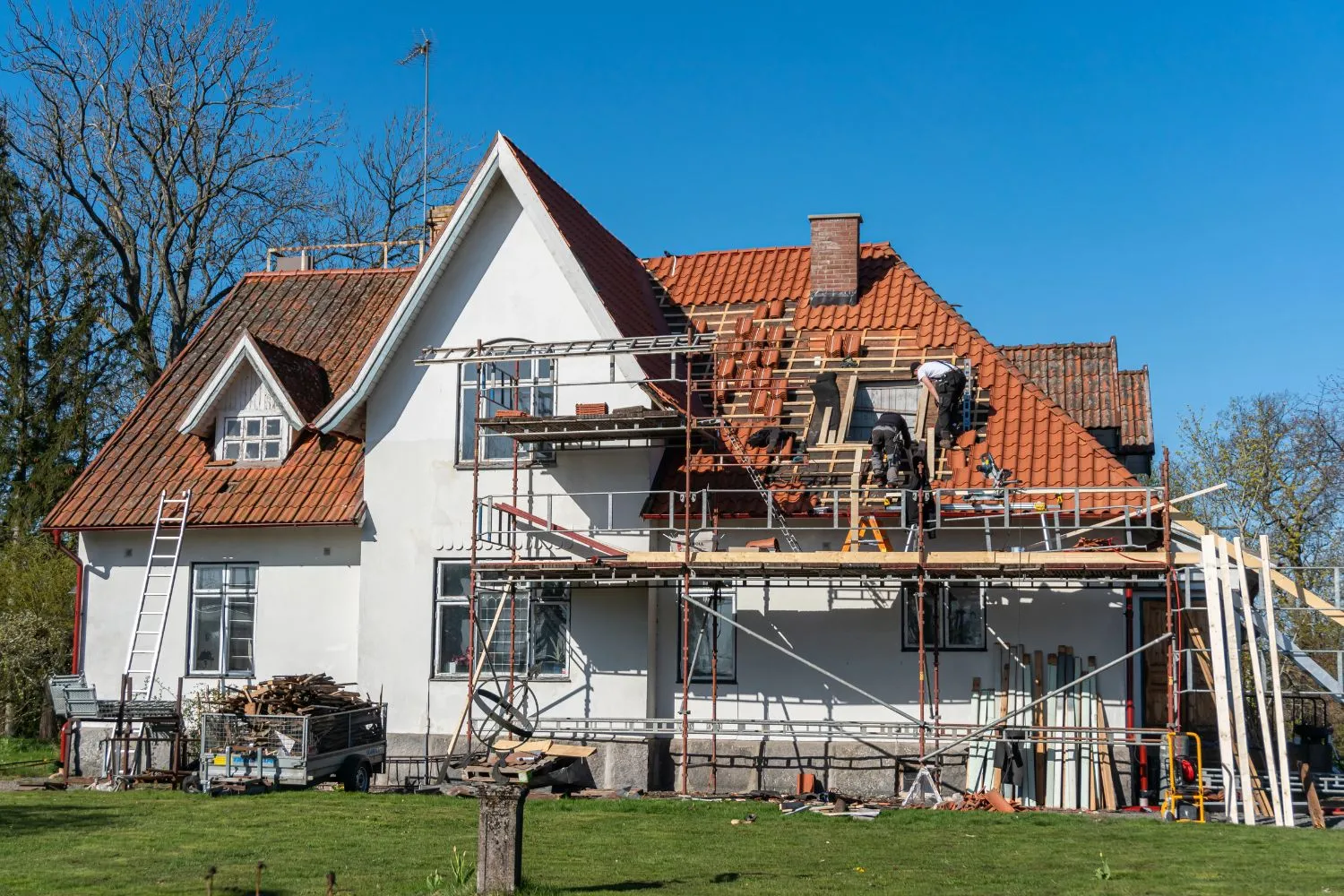 Facaderenovering af hus